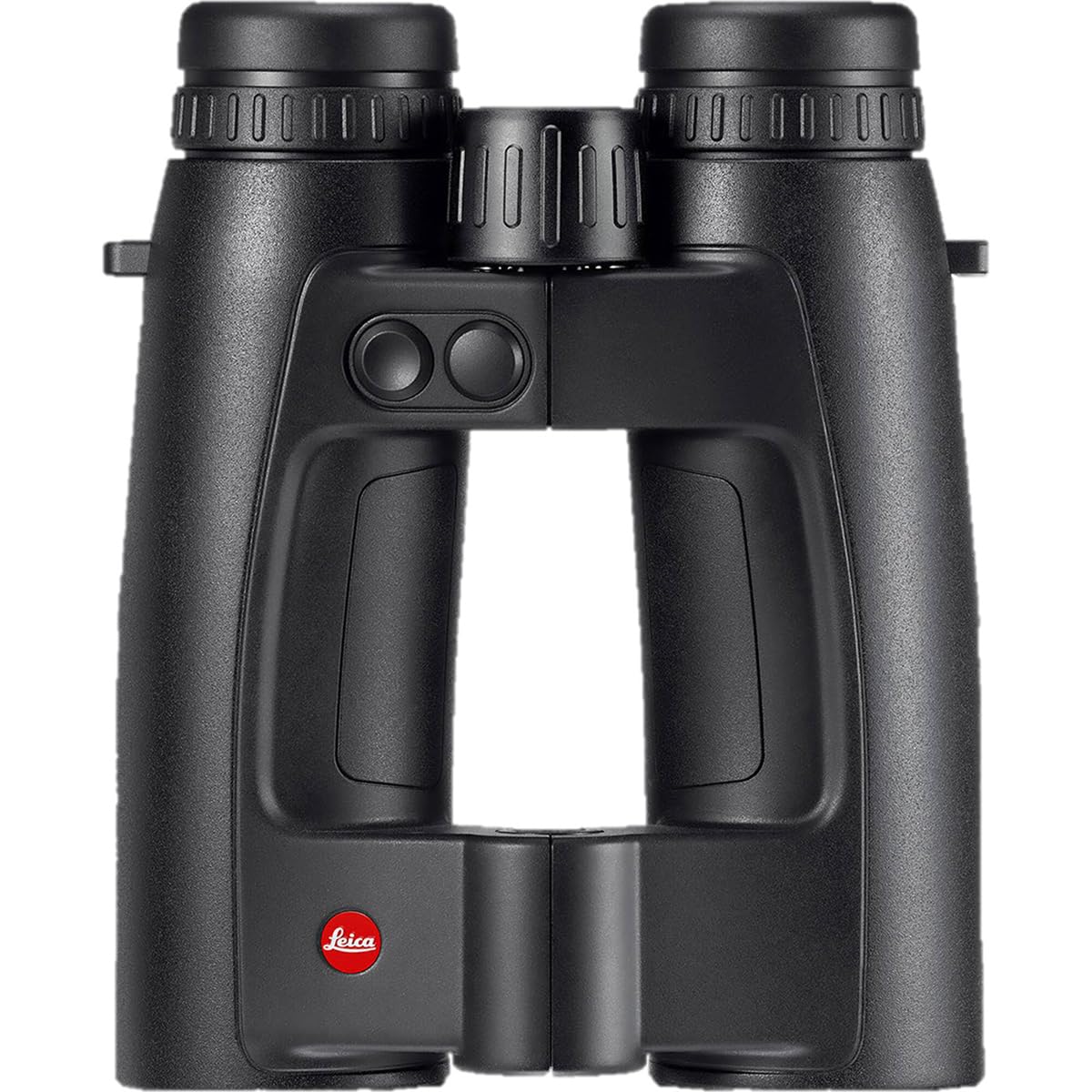 Leica Geovid Pro 8x42 binoculars, front view, compact design ideal for stalking and quick targeting.