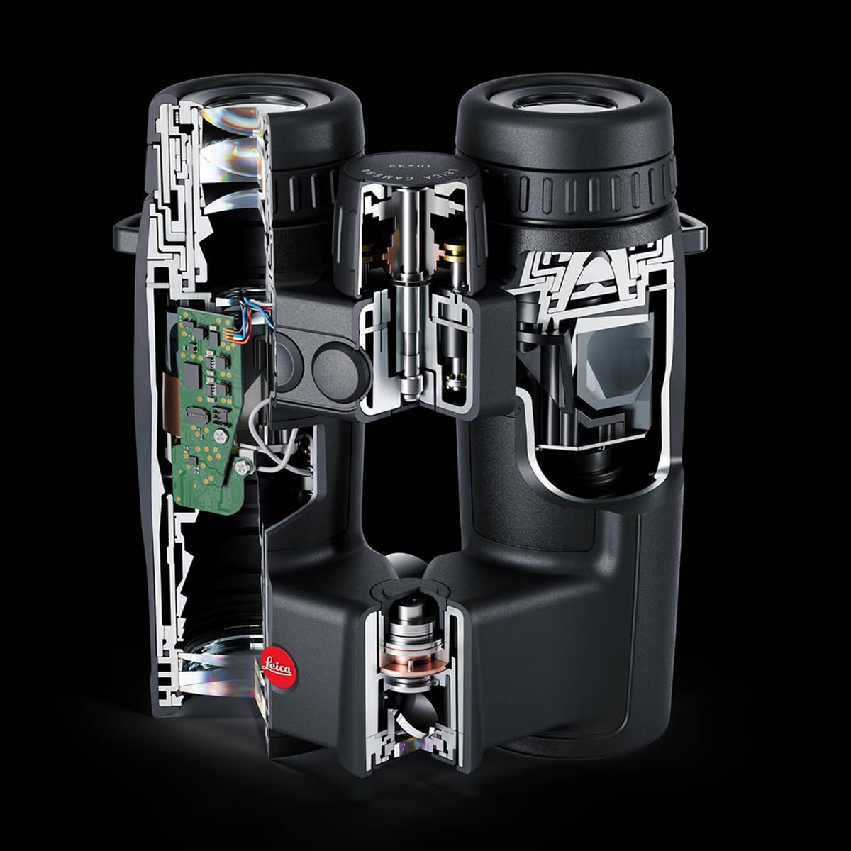 Leica Geovid Pro weather-proof housing protects optics in rugged conditions.