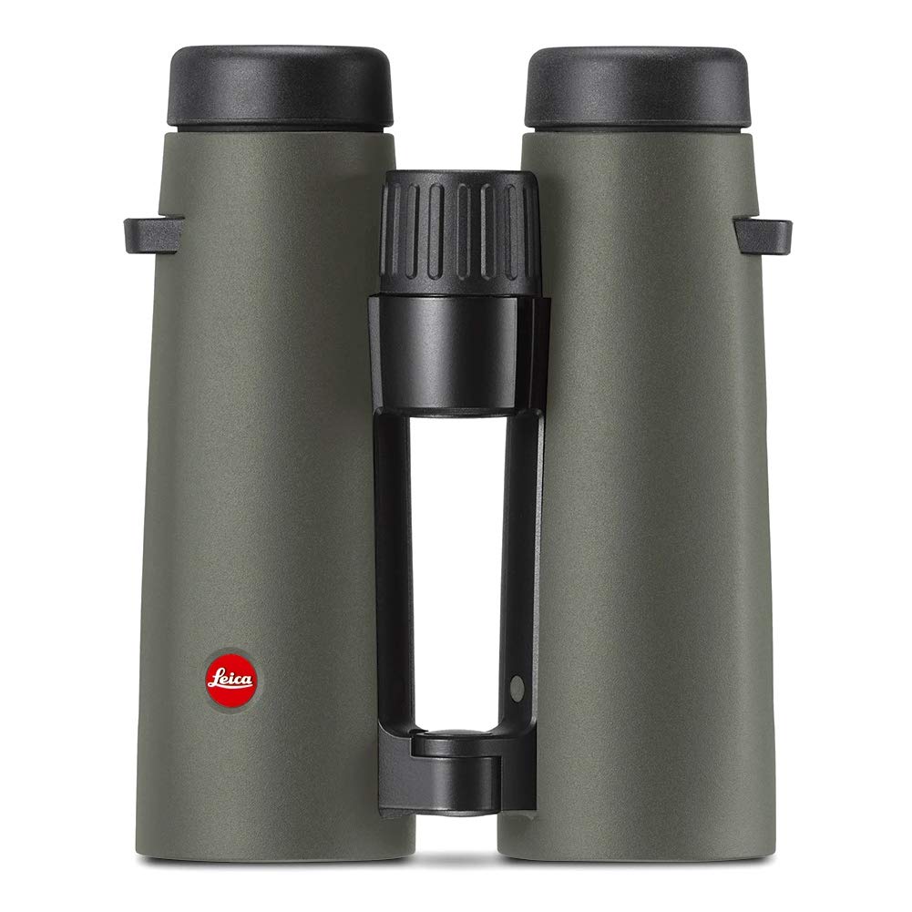 Leica Noctivid 10x42 olive-green binocular with rugged grip for field use