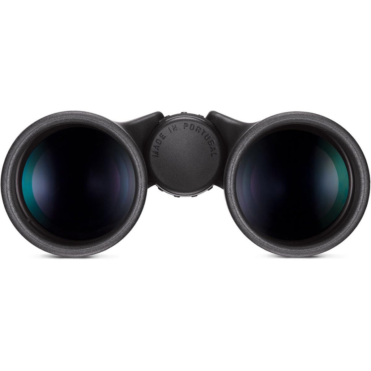Close-up of Leica Trinovid 10x42 HD optics demonstrating multi-coatings.
