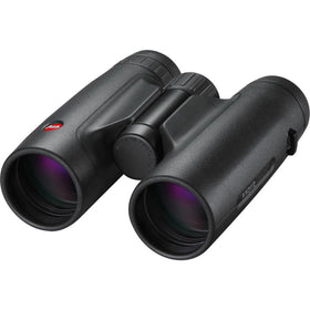Leica Trinovid 10x42 HD binoculars front view shows compact rugged design.