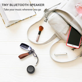 LEICEX mini speaker one-touch photography feature for photos