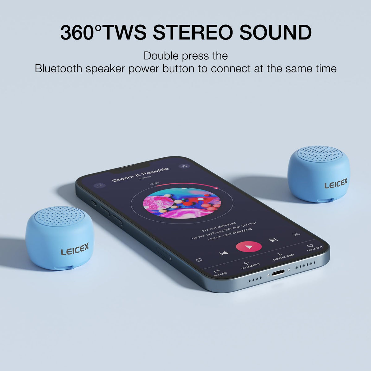 LEICEX portable mini speaker shows pocket-size form for on-the-go listening