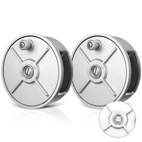 LEIFIDE front view of aluminum reel showing compact, durable design benefit