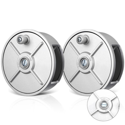 LEIFIDE front view of aluminum reel showing compact, durable design benefit