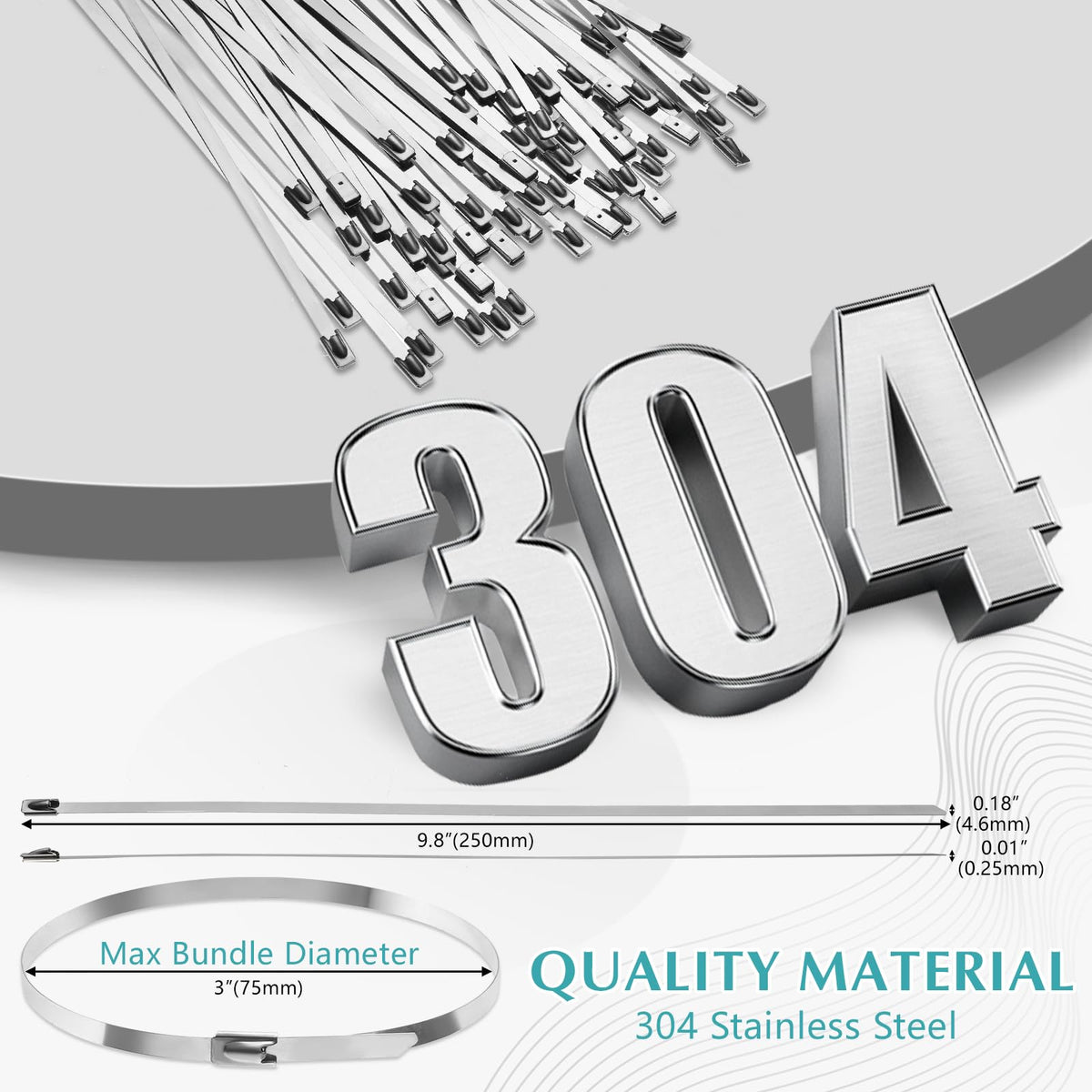 LEIFIDE stainless steel texture close-up highlighting corrosion resistance and durability
