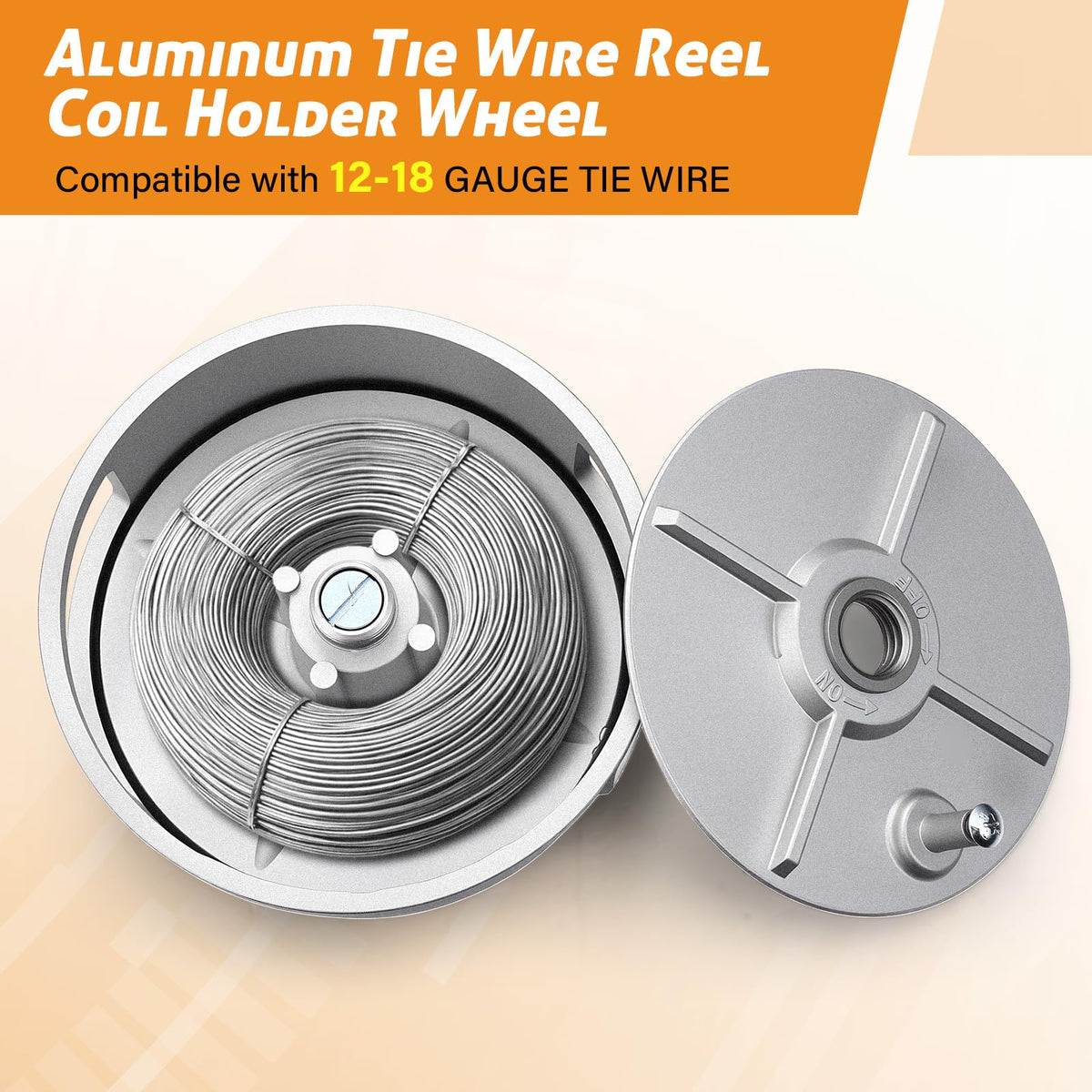 LEIFIDE ergonomic rewind knob supports comfortable left or right-handed use.
