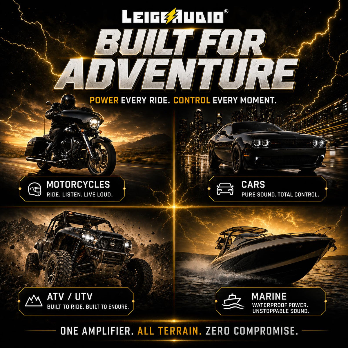 LEIGESAUDIO car installation-ready monoblock chassis for safe setup