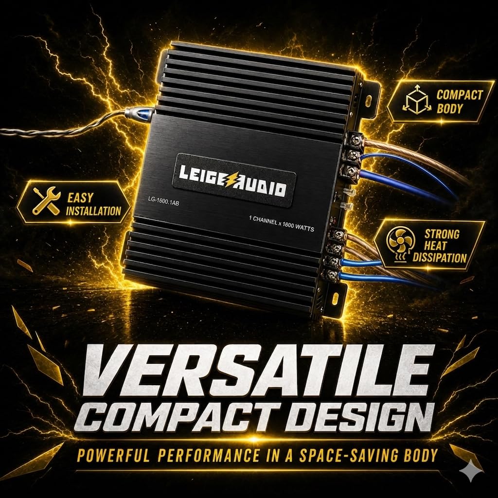 LEIGESAUDIO Class A/B circuitry for clear car audio performance