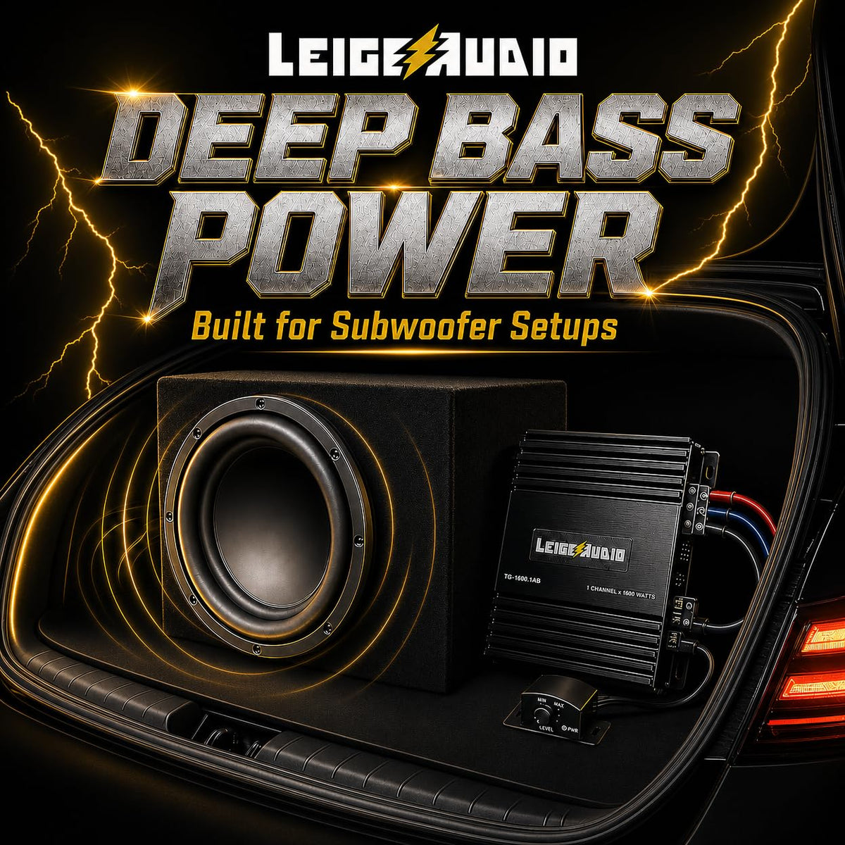 LEIGESAUDIO compact power design suitable for under-seat mounting