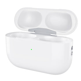Leingee AirPods Pro charging case front view with built-in 660 mAh battery for on-the-go power.
