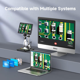 Leipan DM12 magnifies from 50X to 2000X to reveal tiny circuitry