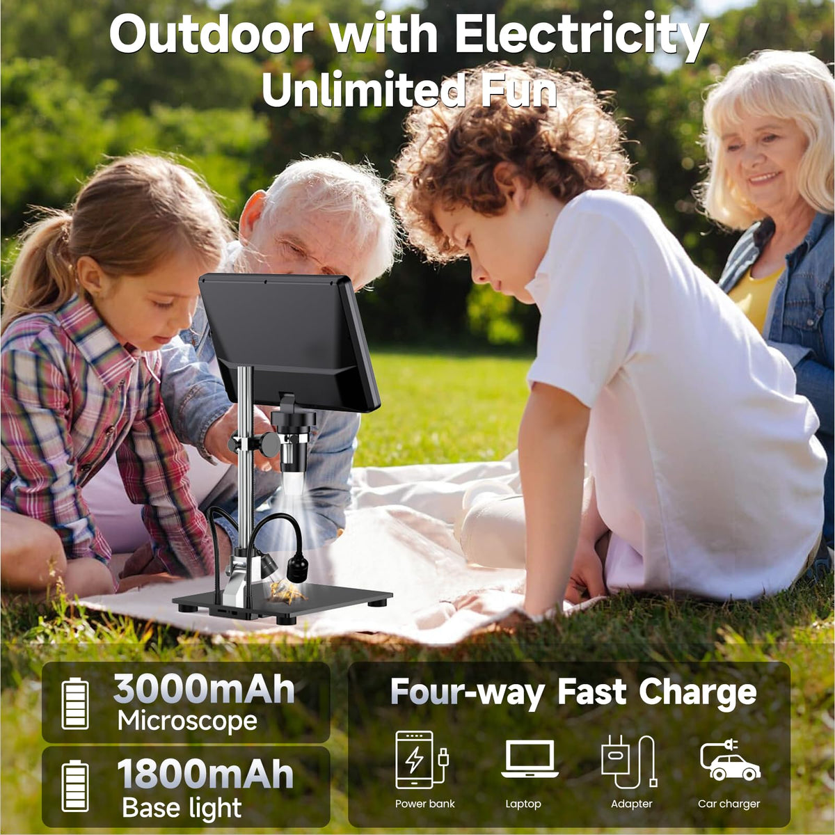 Leipan DM12 bright LED illumination highlights small features clearly