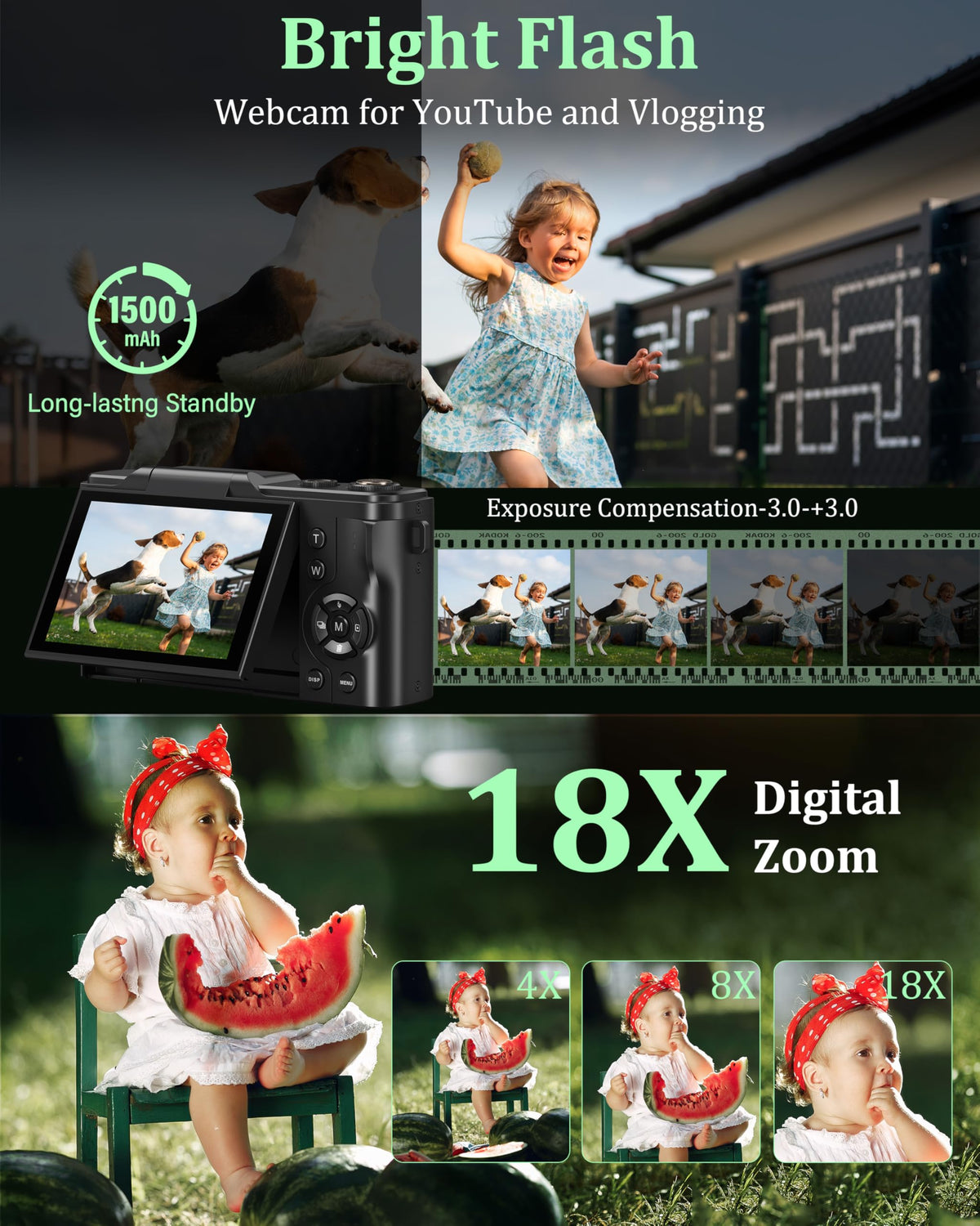 lemecrazy 3-inch IPS display shows vibrant, accurate colors.