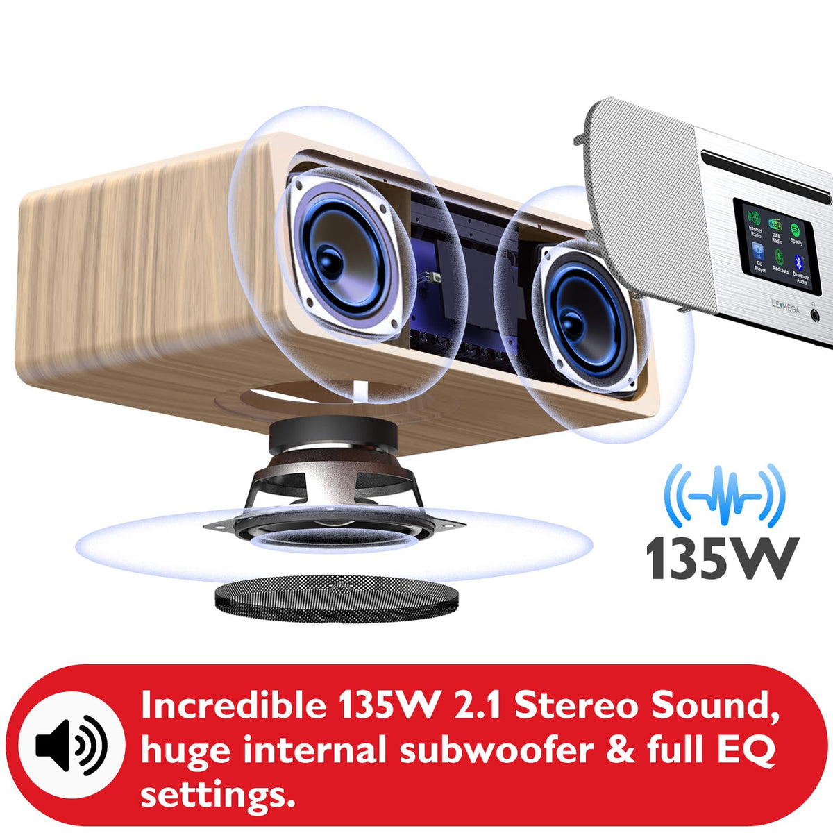 Lemega M5P CD player delivers crisp stereo sound for your collection.