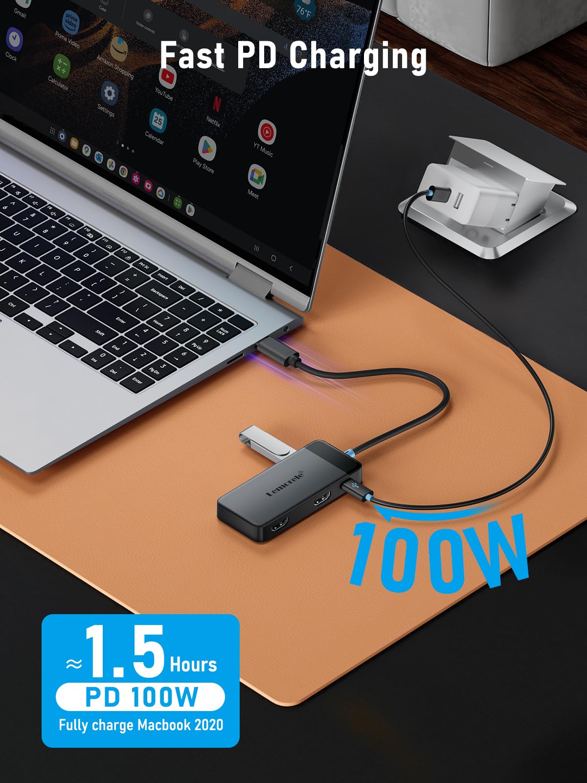 Lemorele docking station compatibility across major brands for plug-and-play setup.