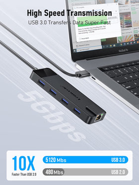 Lemorele Ethernet port detail enabling stable 1000Mbps wired networking