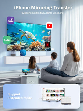 Lemorele HDMI receiver side ports enabling flexible connections for home theater.