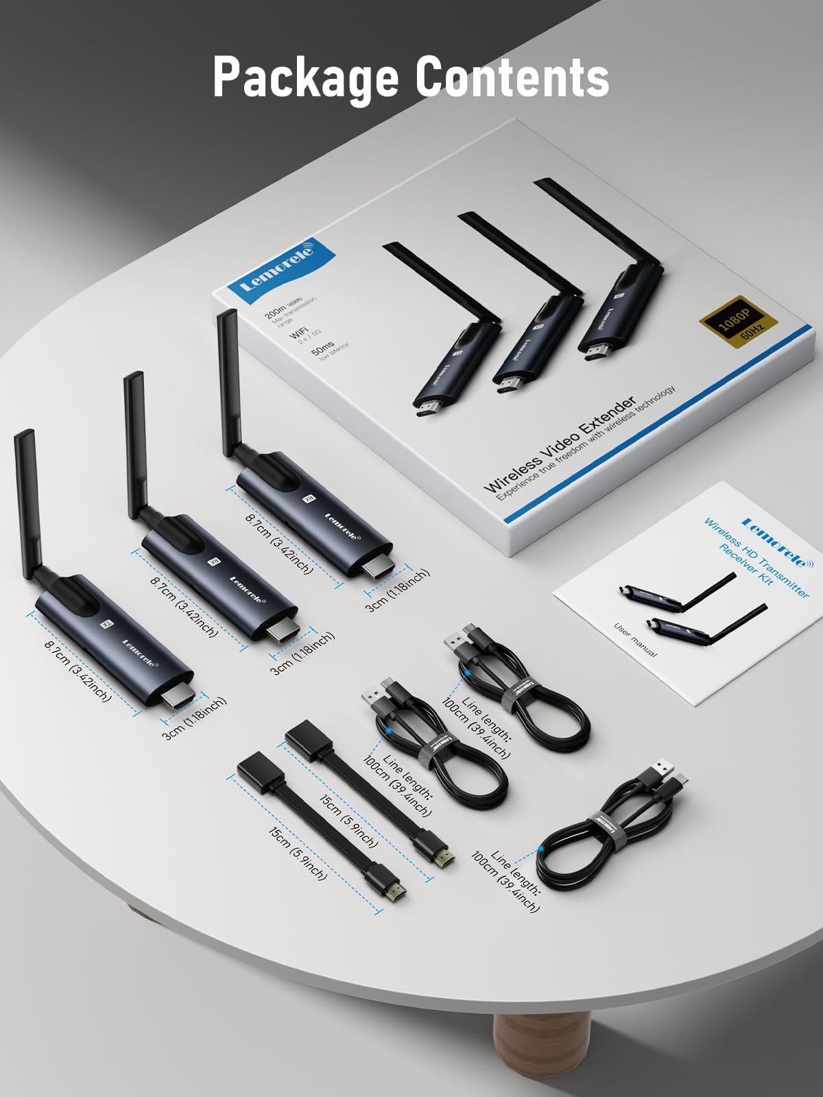 Lemorele home theater or conference setups enable versatile wireless display.