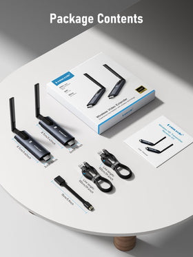 Lemorele wireless system suitable for home theater and conference room setups.