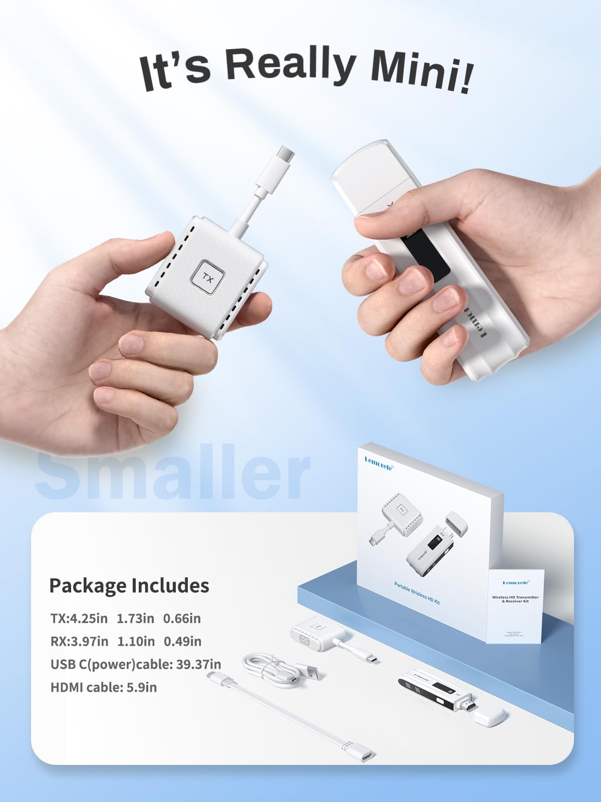 Lemorele smartphone-to-TV streaming scenario demonstrates wireless convenience.