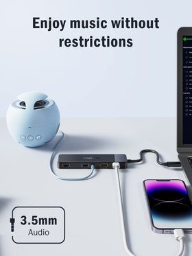 Lemorele USB-C Docking Station compatible with MacOS and Windows for versatile workflows