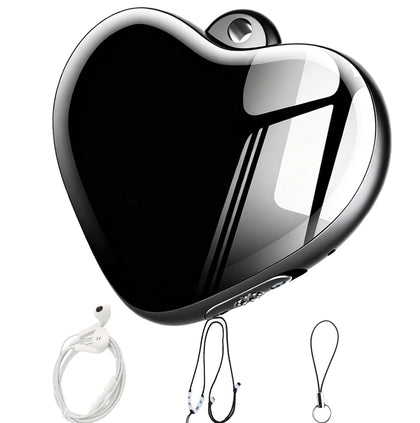 LemoVoz front view showing compact recorder and easy portability benefit
