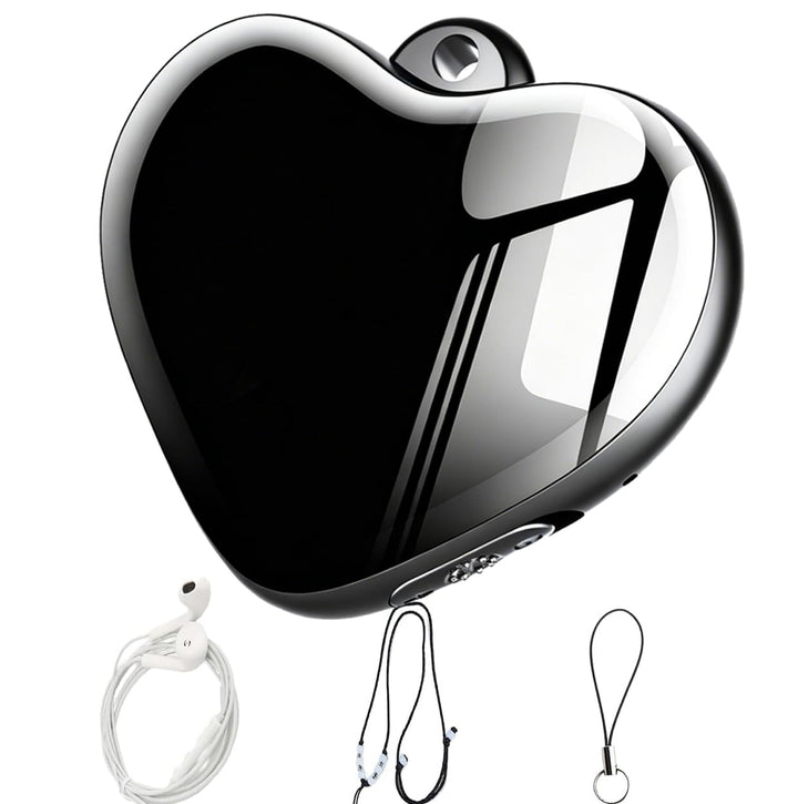 LemoVoz front view showing compact recorder and easy portability benefit