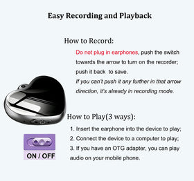 LemoVoz one-button detail showing simple control and quick recording benefit