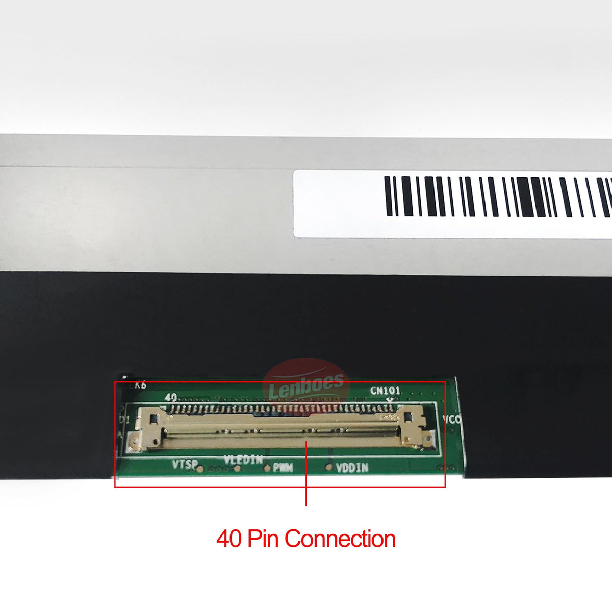 lenboes product label showing model B116XAK01.1 part number verification