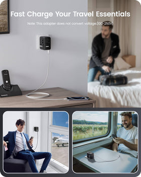LENCENT charging a laptop and phone simultaneously for efficient multi-device power