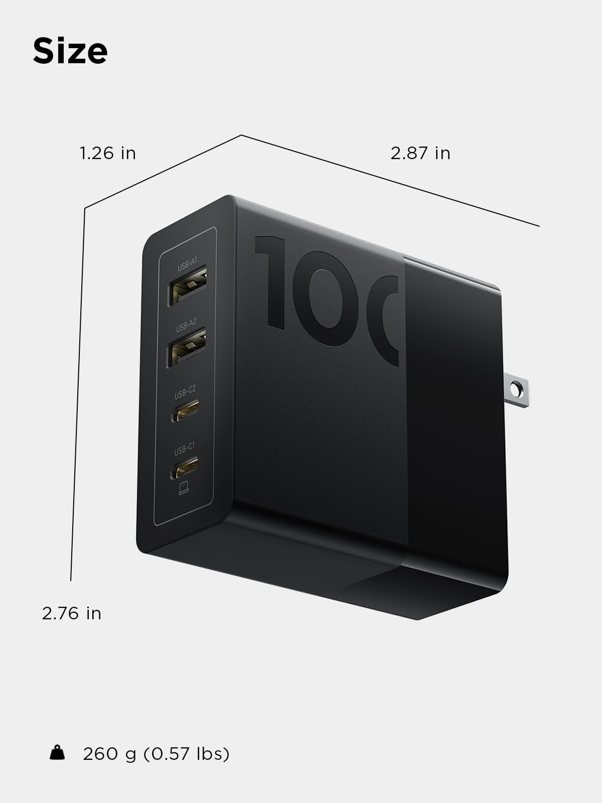 Lenovo 100W next to standard laptop brick showing smaller compact size advantage