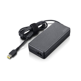 Lenovo 135W slim-tip AC adapter in black for portable charging