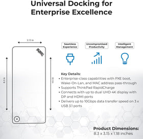 Lenovo 40AF0135US ThinkPad compatibility for seamless docking.
