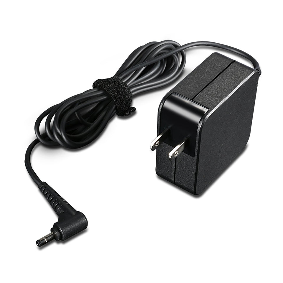 Lenovo 45W round-tip charger for notebooks, ideal for home, office, or travel powering sessions.
