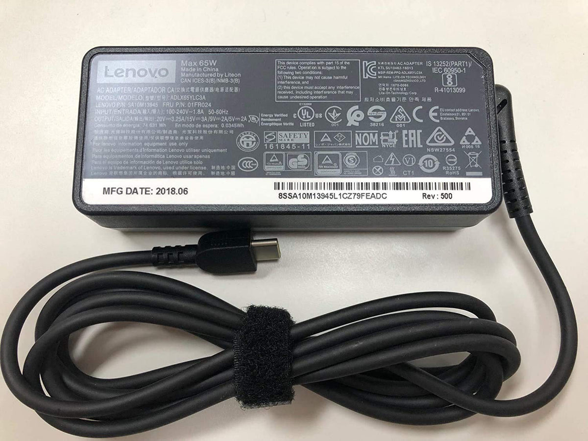 Lenovo 4X20M26268 USB-C adapter with 65W for fast charging on the go