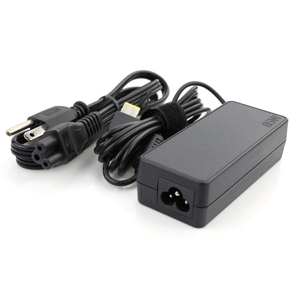 Lenovo 65W charger rear port with C5 line cord.