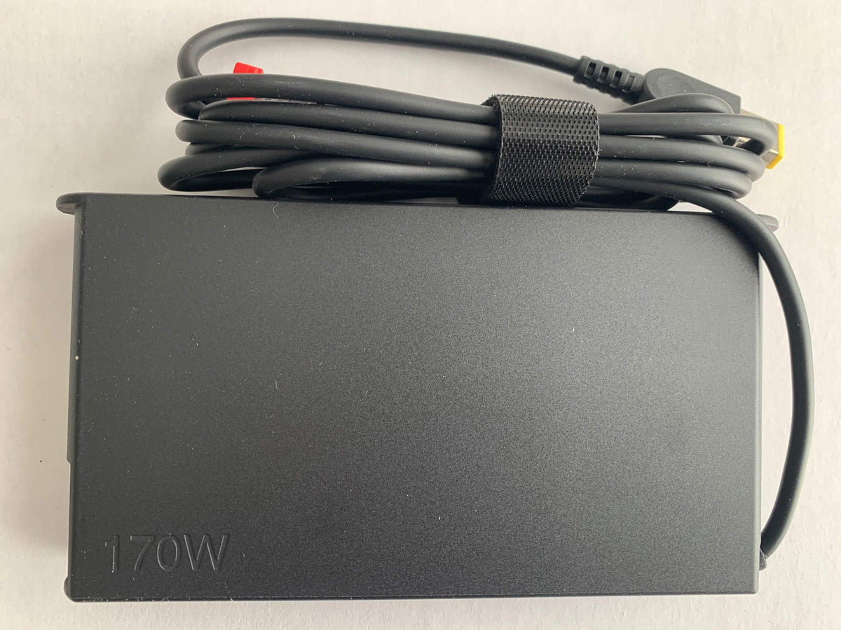 Lenovo AC cable and slim-tip image highlights plug design for secure connection