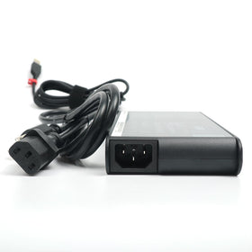 Lenovo adapter label detail showing 20V 11.5A specs for compatibility verification benefit