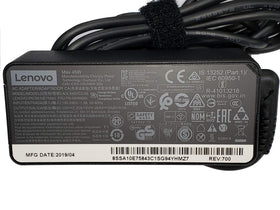 Lenovo 45W USB-C laptop charger compact and ready for daily use