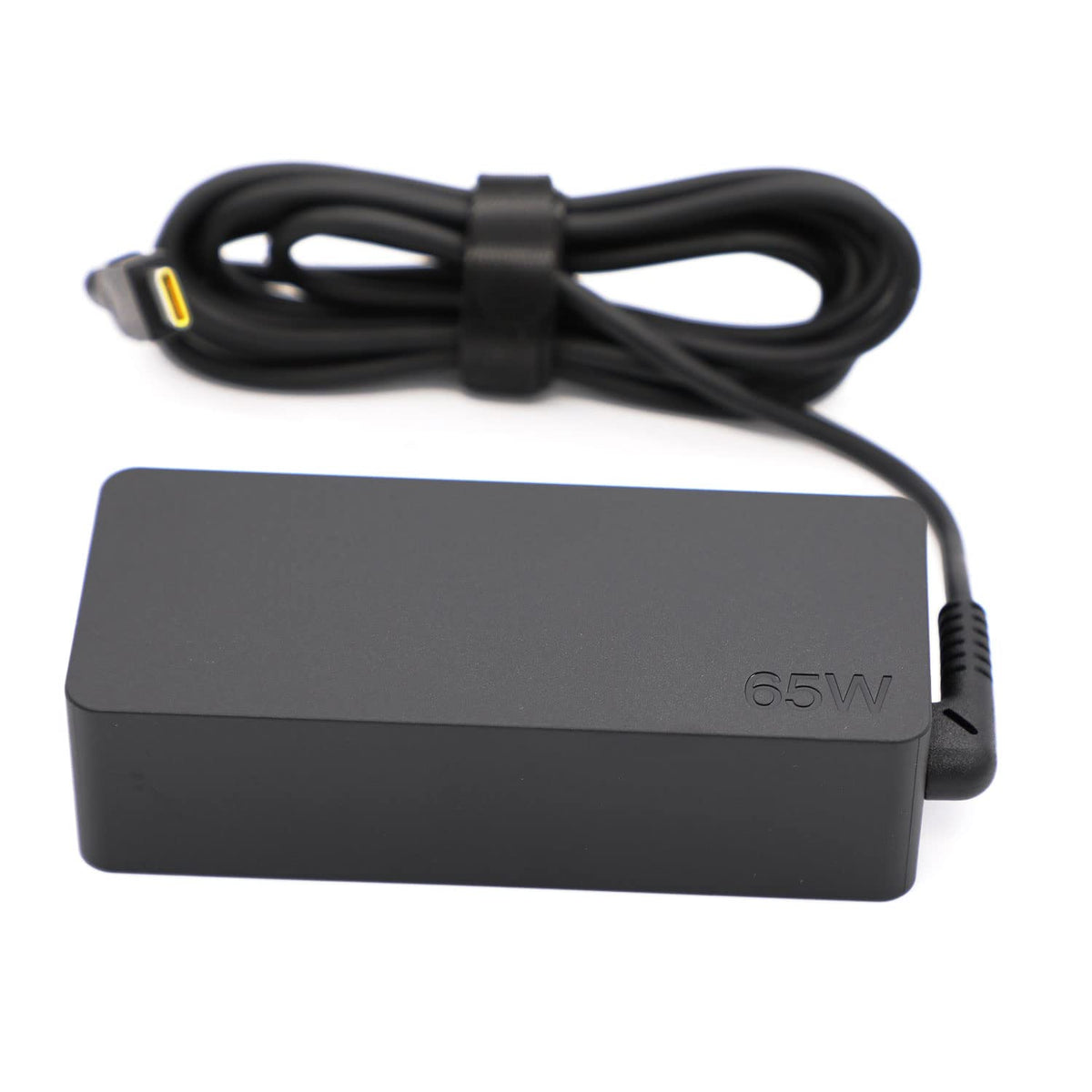 Lenovo charger compatibility label clarifies supported SKUs for quick setup.