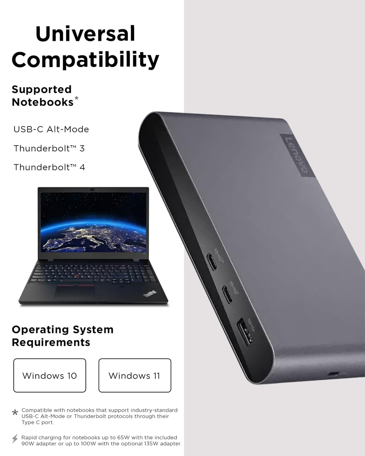 Lenovo docking station dual display setup enables efficient multi-monitor productivity.