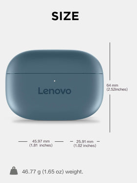 Lenovo earbud matte texture detail, premium finish and grip