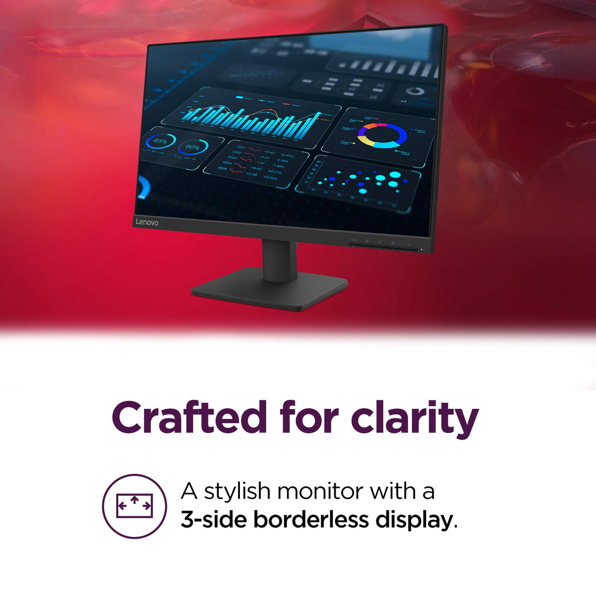 Lenovo L22-4e 100Hz refresh rate enables smoother scrolling