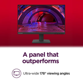 Lenovo L22-4e 178° viewing angle offers clear visibility from any desk