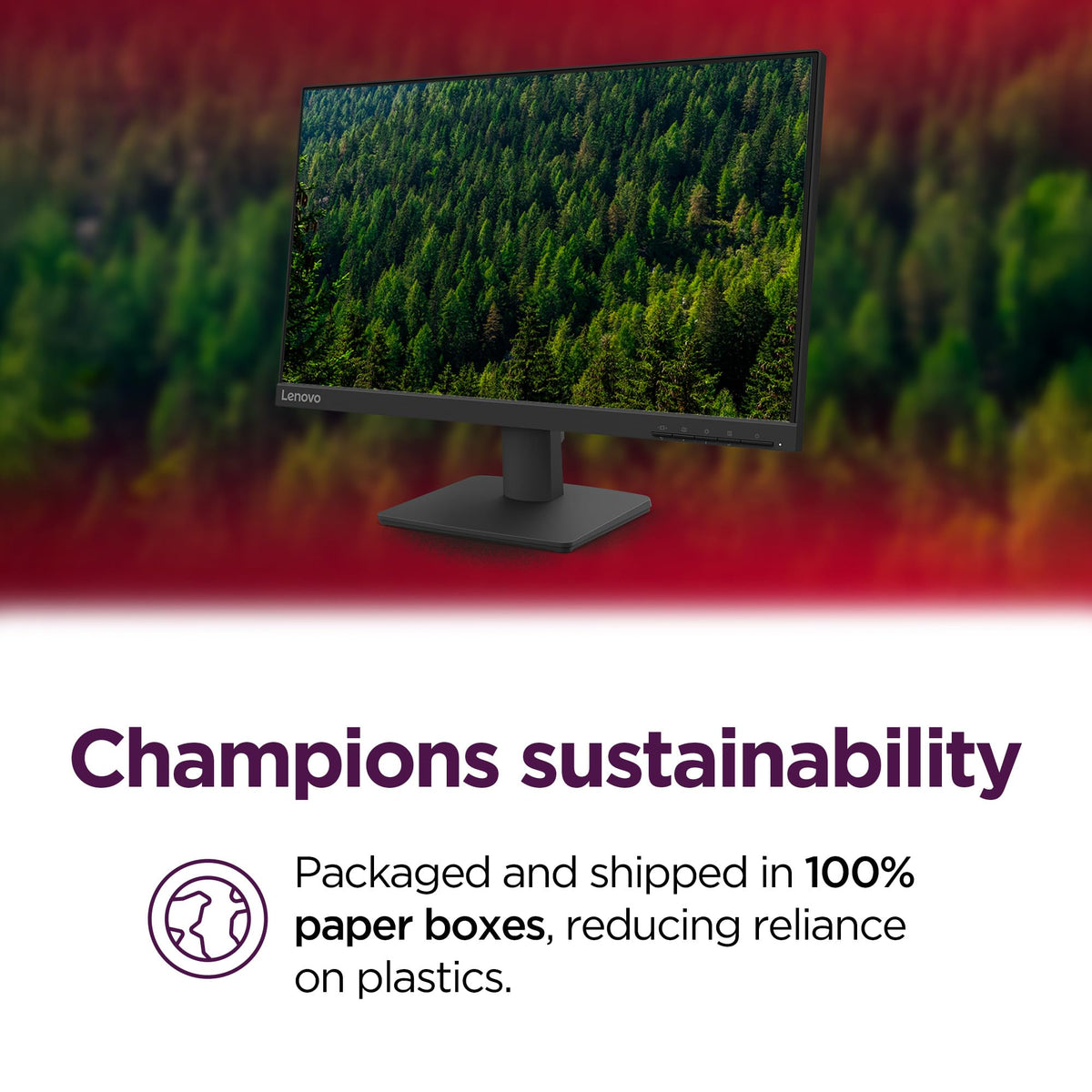 Lenovo L22-4e HDMI and VGA ports for versatile setup