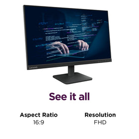 Lenovo L24-4e 99% sRGB color coverage for accurate rendering.