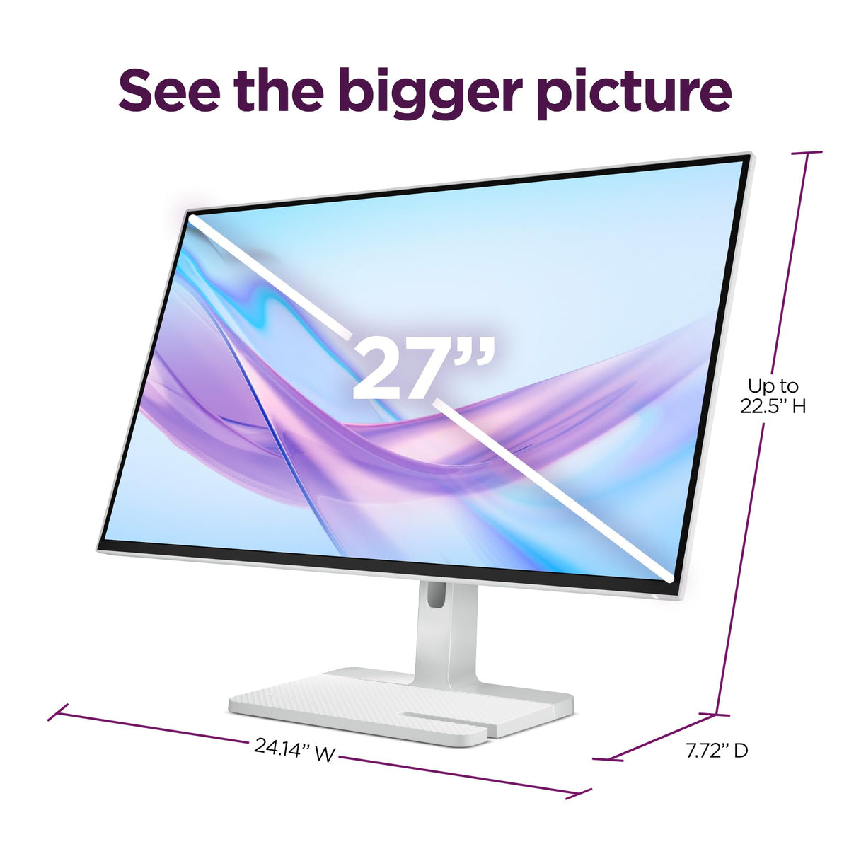Lenovo L27q-4a VESA MediaSync supports smooth video playback and quick loading.