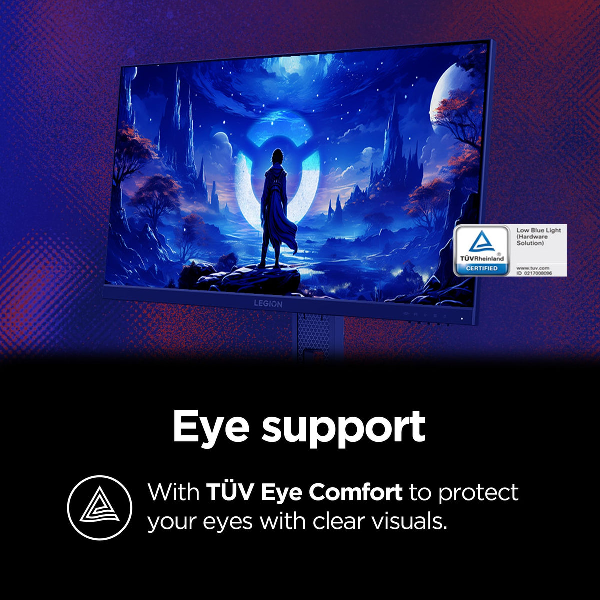 Lenovo Legion 24-10 monitor 240hz fast refresh for smooth action.