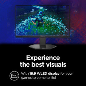Lenovo Legion 24-10 monitor VESA mount option for flexible placement.